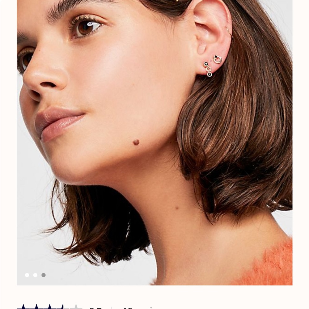 Free People Teeny Tiny Mega Stud Earring Set - Picture 3 of 3
